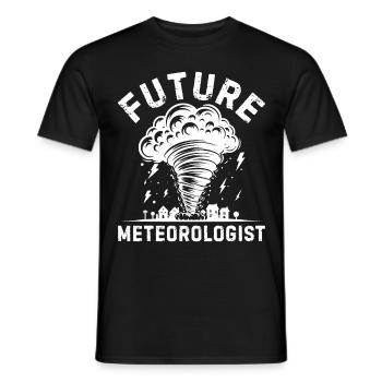 Future Meteorologist Gift For Kids Cool - Men's T-Shirt - black - Front - AI Model Male 178 light (178cm)