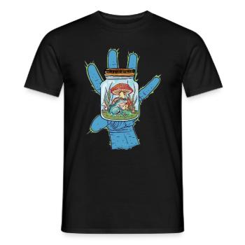 Frog Toad Frogs Fantasy Hand - Men's T-Shirt - black - Front - AI Model Male 178 light (178cm)