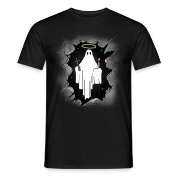 Mitternacht Heiliger Geist Gespenst Halloween Spuk - Männer T-Shirt - Schwarz - Vorne - AI Model Male 178 light (178cm)