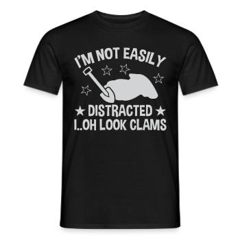 Clam Digging Seafood Clammer Shell Design - Männer T-Shirt - Schwarz - Vorne - AI Model Male 178 light (178cm)