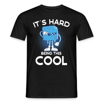 Eau glacée C’est difficile d’être cette idée cadeau cool - T-shirt homme - noir - Devant - AI Model Male 178 light (178cm)