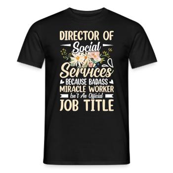 De l’inspiration pour des réalisateurs puissants - T-shirt homme - noir - Devant - AI Model Male 178 light (178cm)