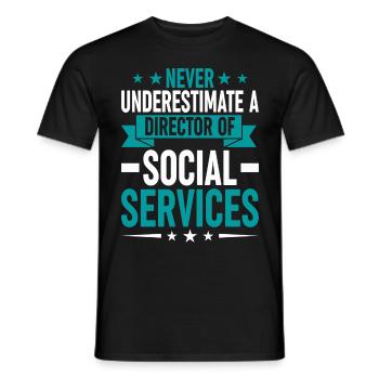 Unique artistic design on the theme - Men's T-Shirt - black - Front - AI Model Male 178 light (178cm)