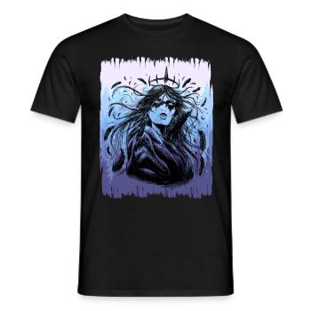Chaman, Nature, Forêt, GuerrierChaman - T-shirt homme - noir - Devant - AI Model Male 178 light (178cm)