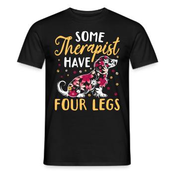 Dachshund Doxie Wiener Dog Breed Some Therapists - Männer T-Shirt - Schwarz - Vorne - AI Model Male 178 light (178cm)