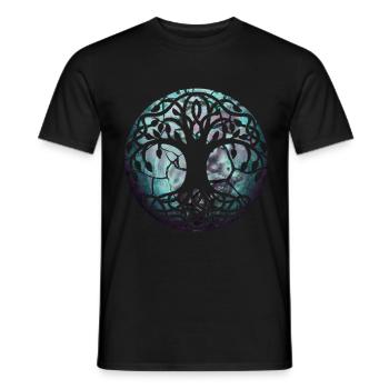 Arbre celtique Forêt naturelle celtique - T-shirt homme - noir - Devant - AI Model Male 178 light (178cm)