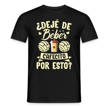 Cafecito enthusiasts will be happy about - Men's T-Shirt - black - Front - AI Model Male 178 light (178cm)