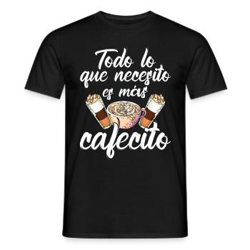 Spanish Concha design by Cafecito for - Men's T-Shirt - black - Front - AI Model Male 178 light (178cm)