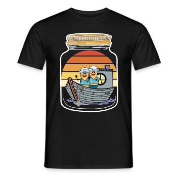 Peanuts Sailors Boys Sailors Sailors - Men's T-Shirt - black - Front - AI Model Male 178 light (178cm)