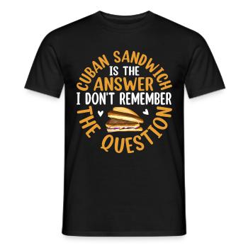 Sandwich Master Deli Sub Lover Sandwich Day Food - Men's T-Shirt - black - Front - AI Model Male 178 light (178cm)