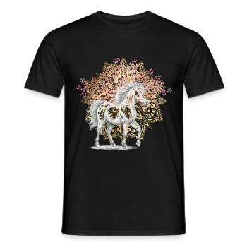 Mythology Unicorns Unicorn Mythical Creatures Fable - Men's T-Shirt - black - Front - AI Model Male 178 light (178cm)