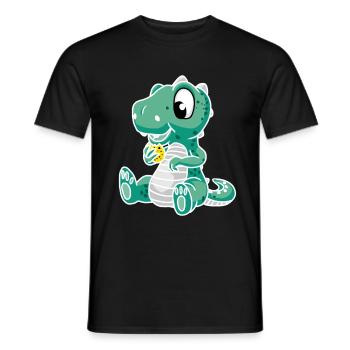 Dkrino Dinosaur Dragon Child Kids Baby - Men's T-Shirt - black - Front - AI Model Male 178 light (178cm)