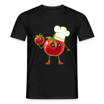 Tomato, Tomato, Cook, Cook, Cooks - Men's T-Shirt - black - Front - AI Model Male 178 light (178cm)
