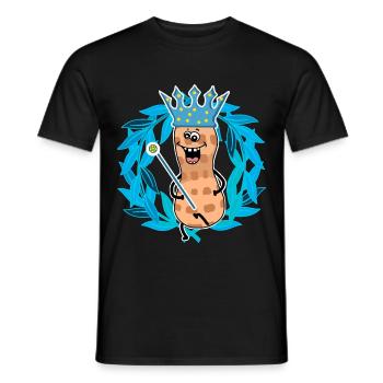 Cacahuètes Royales Cacahuètes Noix Prince Royal - T-shirt homme - noir - Devant - AI Model Male 178 light (178cm)