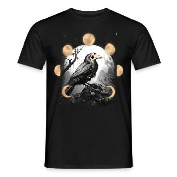 Raven Raven Crow Crow Plague Plague Mask Bird - Men's T-Shirt - black - Front - AI Model Male 178 light (178cm)