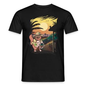 Chat Chats Wild West Ranger Ranch Farmer - T-shirt homme - noir - Devant - AI Model Male 178 light (178cm)