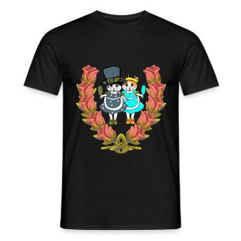 Cats Girl Beautiful Beauty Princess Child - Men's T-Shirt - black - Front - AI Model Male 178 light (178cm)