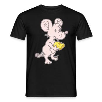 Souris Souris Rat Rats Rongeurs Rongeurs Enfant - T-shirt homme - noir - Devant - AI Model Male 178 light (178cm)