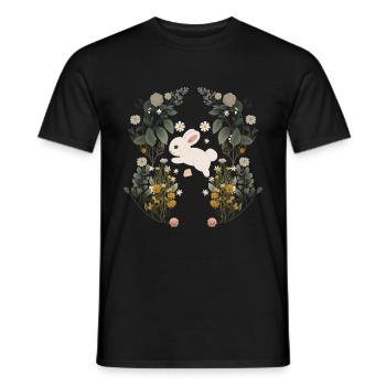Bunny Bunnies Lapin Lapin Enfants Bébé Lapin de Pâques - T-shirt homme - noir - Devant - AI Model Male 178 light (178cm)