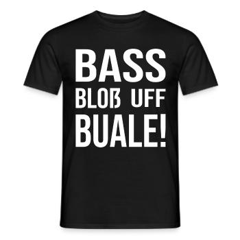 Schwaben Dialekt Shirt Bass blos auf Bua - Männer T-Shirt - Schwarz - Vorne - AI Model Male 178 light (178cm)