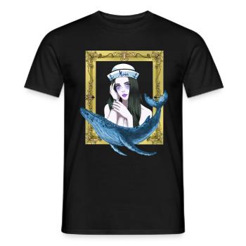 Matrosen Matrose Seefahrt Fisch Fische Seemänner - Männer T-Shirt - Schwarz - Vorne - AI Model Male 178 light (178cm)