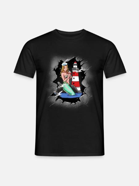 Sirène Sirène Sirène Sirène Sirène Phare Maritime - T-shirt homme - noir