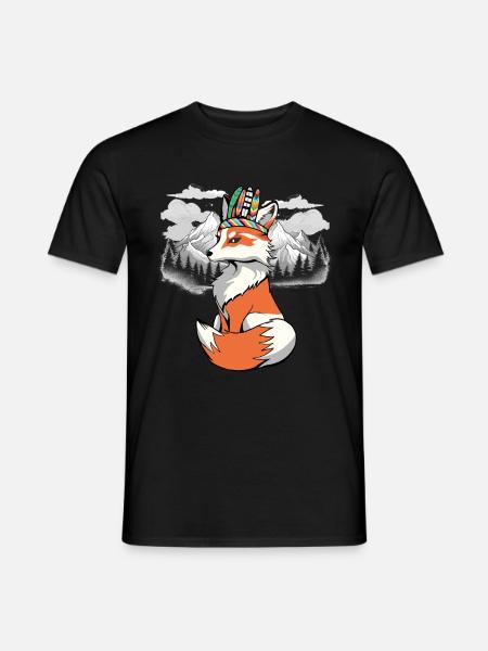 Shamans Fox Foxes Shaman - Men's T-Shirt - black
