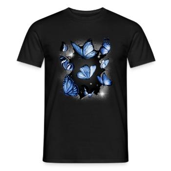 Papillons Papillon Insecte Insectes - T-shirt homme - noir - Devant - AI Model Male 178 light (178cm)