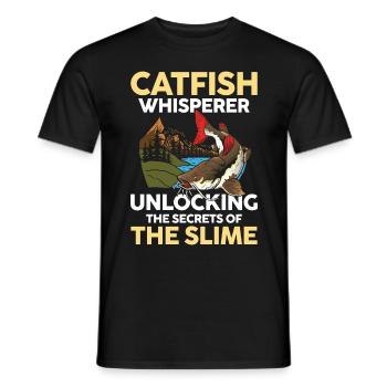 Catfish Whisperer Unlocking The Secrets - Männer T-Shirt - Schwarz - Vorne - AI Model Male 178 light (178cm)