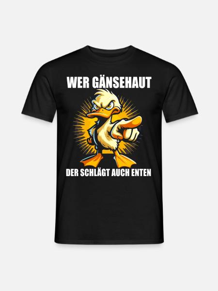 Lustiges Spruch Geschenk Ente Geburtstag Ironie - Männer T-Shirt - Schwarz