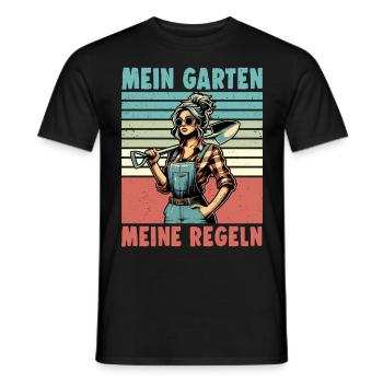 Garten Geschenk Gärtnerin Geburtstag Geschenk - Männer T-Shirt - Schwarz - Vorne - AI Model Male 178 light (178cm)