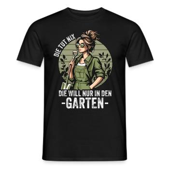 Garten Geschenk Gärtnerin Geburtstag Geschenk - Männer T-Shirt - Schwarz - Vorne - AI Model Male 178 light (178cm)