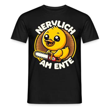 Stress Gestresst Nerven Arbeit Geschenk Spruch - Männer T-Shirt - Schwarz - Vorne - AI Model Male 178 light (178cm)