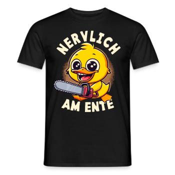 Stress Gestresst Nerven Arbeit Geschenk Spruch - Männer T-Shirt - Schwarz - Vorne - AI Model Male 178 light (178cm)