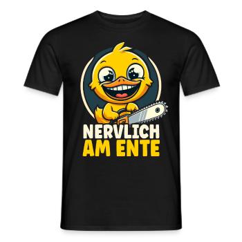 Stress Gestresst Nerven Arbeit Geschenk Spruch - Männer T-Shirt - Schwarz - Vorne - AI Model Male 178 light (178cm)