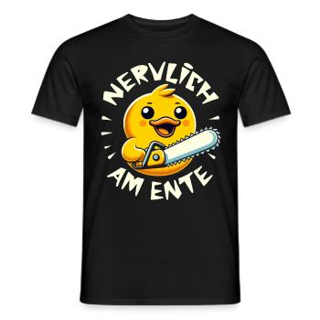 Stress Gestresst Nerven Arbeit Geschenk Spruch - Männer T-Shirt - Schwarz - Vorne - AI Model Male 178 light (178cm)