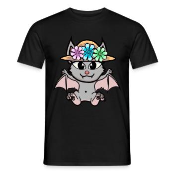 Halloween Bat Bats Kids Child - Men's T-Shirt - black - Front - AI Model Male 178 light (178cm)
