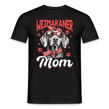 Funny Weimaraner Dog Weimaraner Mom - Männer T-Shirt - Schwarz - Vorne - AI Model Male 178 light (178cm)
