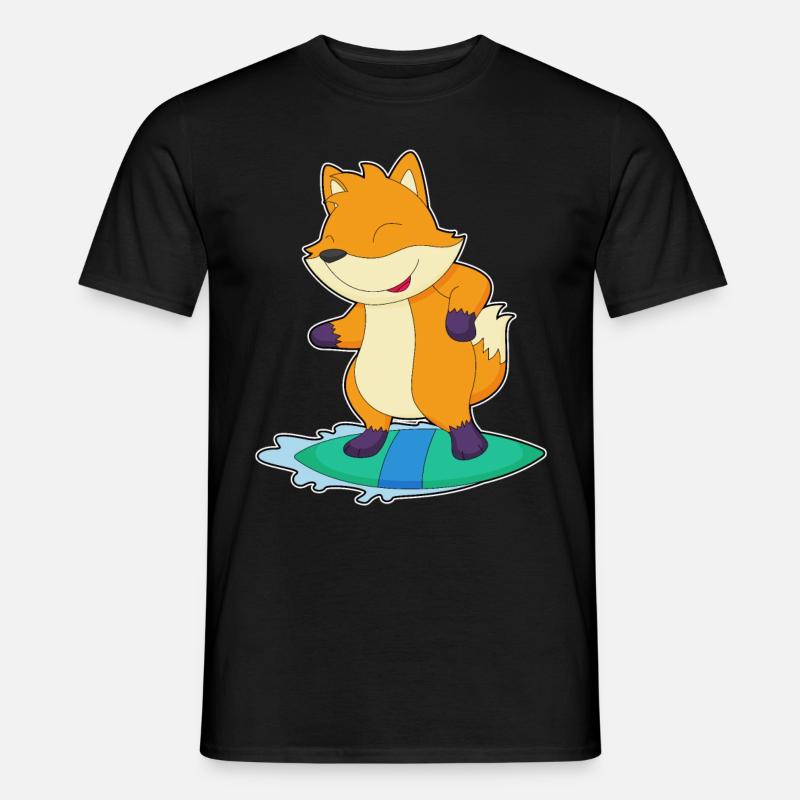 Fox Surfer Surfboard - Men's T-shirt - black