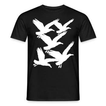 Seagull Seagulls Maritime - Men's T-Shirt - black - Front - AI Model Male 178 light (178cm)