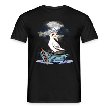Halloween Seagull Seagulls Bateau Ferry Bateaux - T-shirt homme - noir - Devant - AI Model Male 178 light (178cm)
