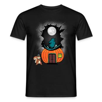 Halloween Pumpkin Child Kids Toddlers Baby - Men's T-Shirt - black - Front - AI Model Male 178 light (178cm)