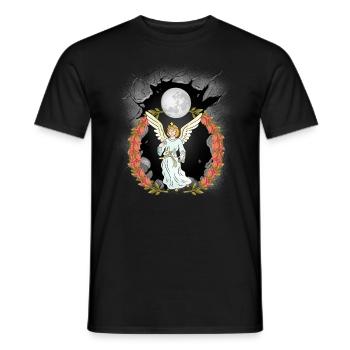 Angel Spiritual Rosary Celestial Protector - Men's T-Shirt - black - Front - AI Model Male 178 light (178cm)