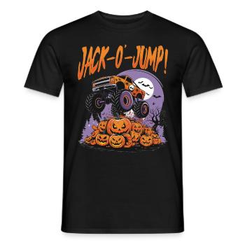 Monster Truck Halloween Jack-o'-Jump! - Männer T-Shirt - Schwarz - Vorne - AI Model Male 178 light (178cm)