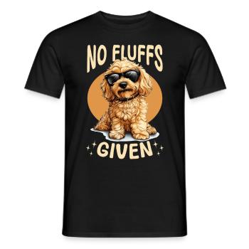 Goldendoodle Dog Breed No Fluffs Given - Männer T-Shirt - Schwarz - Vorne - AI Model Male 178 light (178cm)