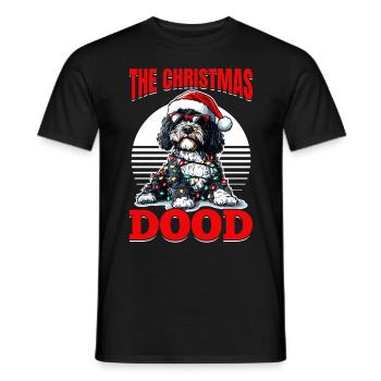 Bernedoodle Christmas Dog Breed The Christmas Dood - Männer T-Shirt - Schwarz - Vorne - AI Model Male 178 light (178cm)