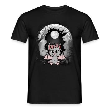 Halloween Bat Bats Kids Child - Men's T-Shirt - black - Front - AI Model Male 178 light (178cm)