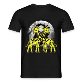 mystisch Giraffe Giraffen Kind Kinder Baby - Männer T-Shirt - Schwarz - Vorne - AI Model Male 178 light (178cm)