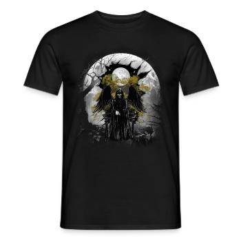 mystical halloween ghost ghost ghost - Men's T-Shirt - black - Front - AI Model Male 178 light (178cm)