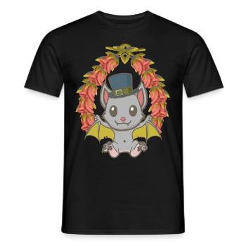 Halloween Bat Bats Kids Child - Men's T-Shirt - black - Front - AI Model Male 178 light (178cm)